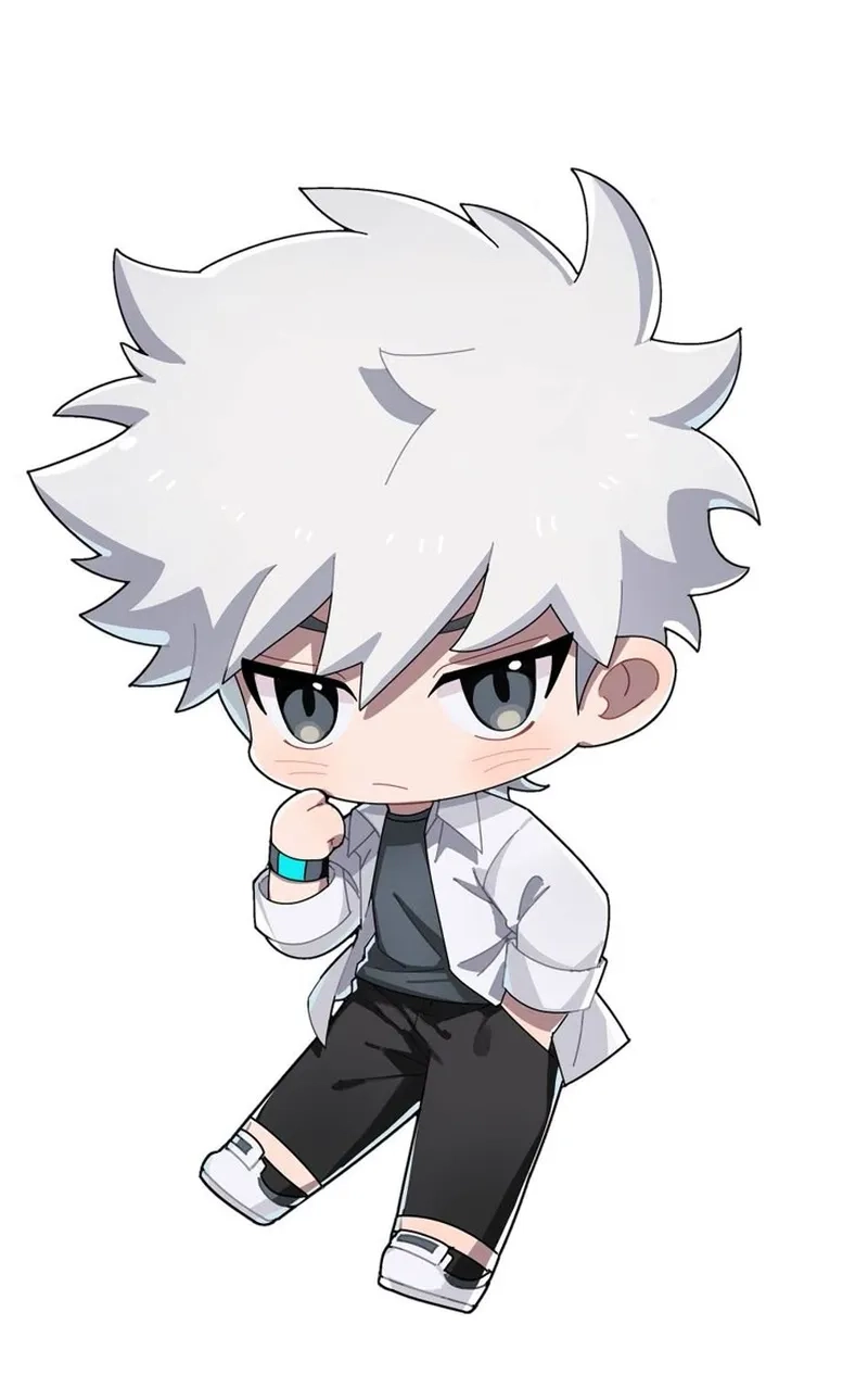 Hình ảnh anime nam chibi với thiết kế siêu cute và ngầu