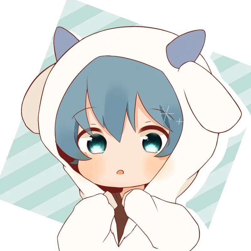 Hình anime dễ thương nam với phong cách chibi siêu cute