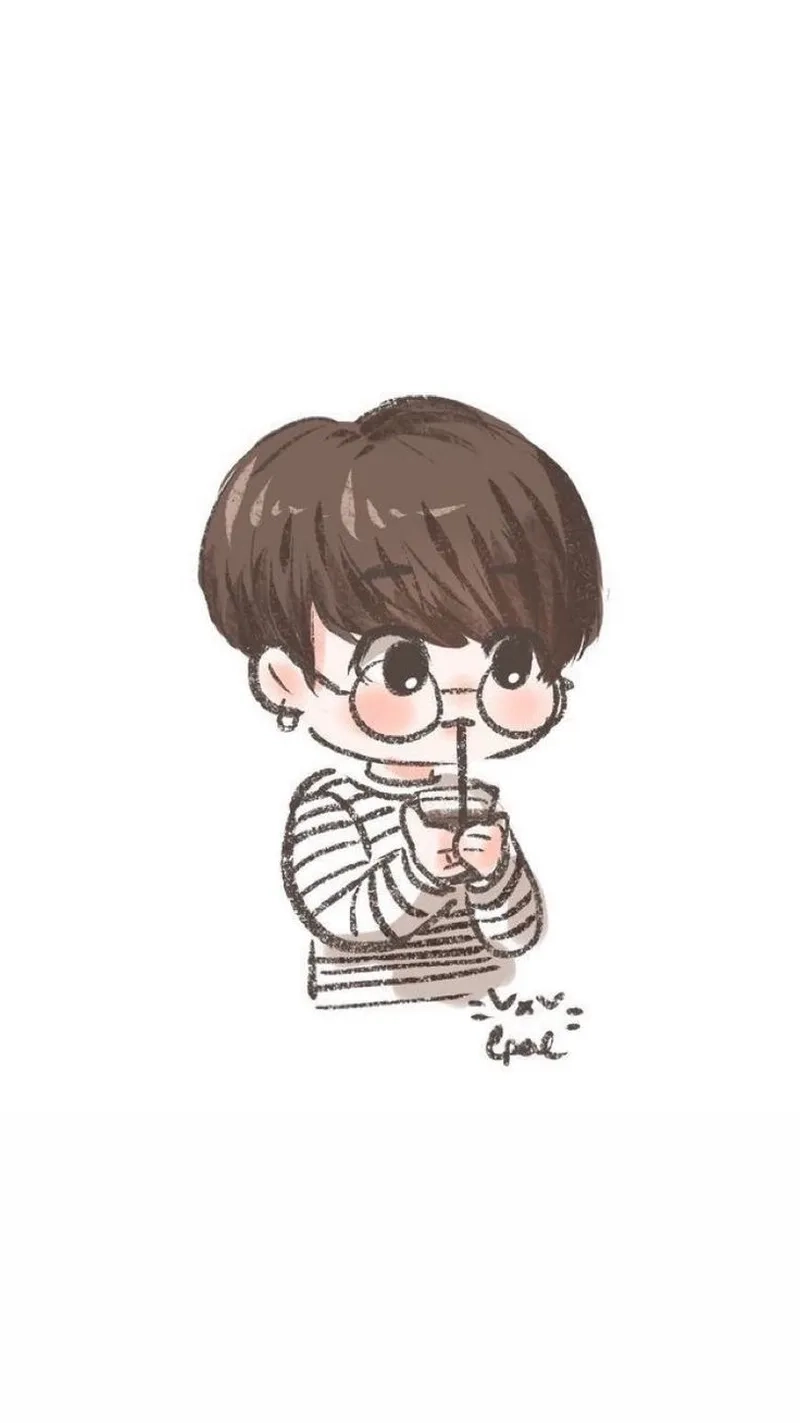 Hình nền chibi cute nam làm sáng bừng màn hình của bạn