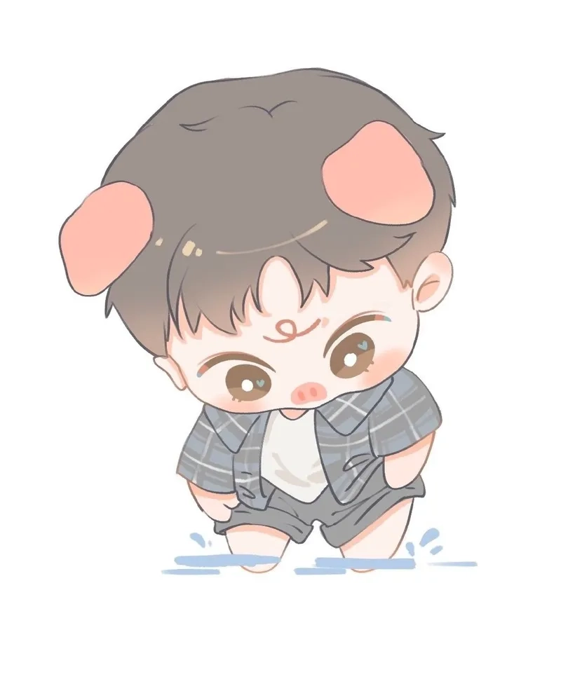 Hình nền cute chibi nam với nét vẽ ngọt ngào khó cưỡng