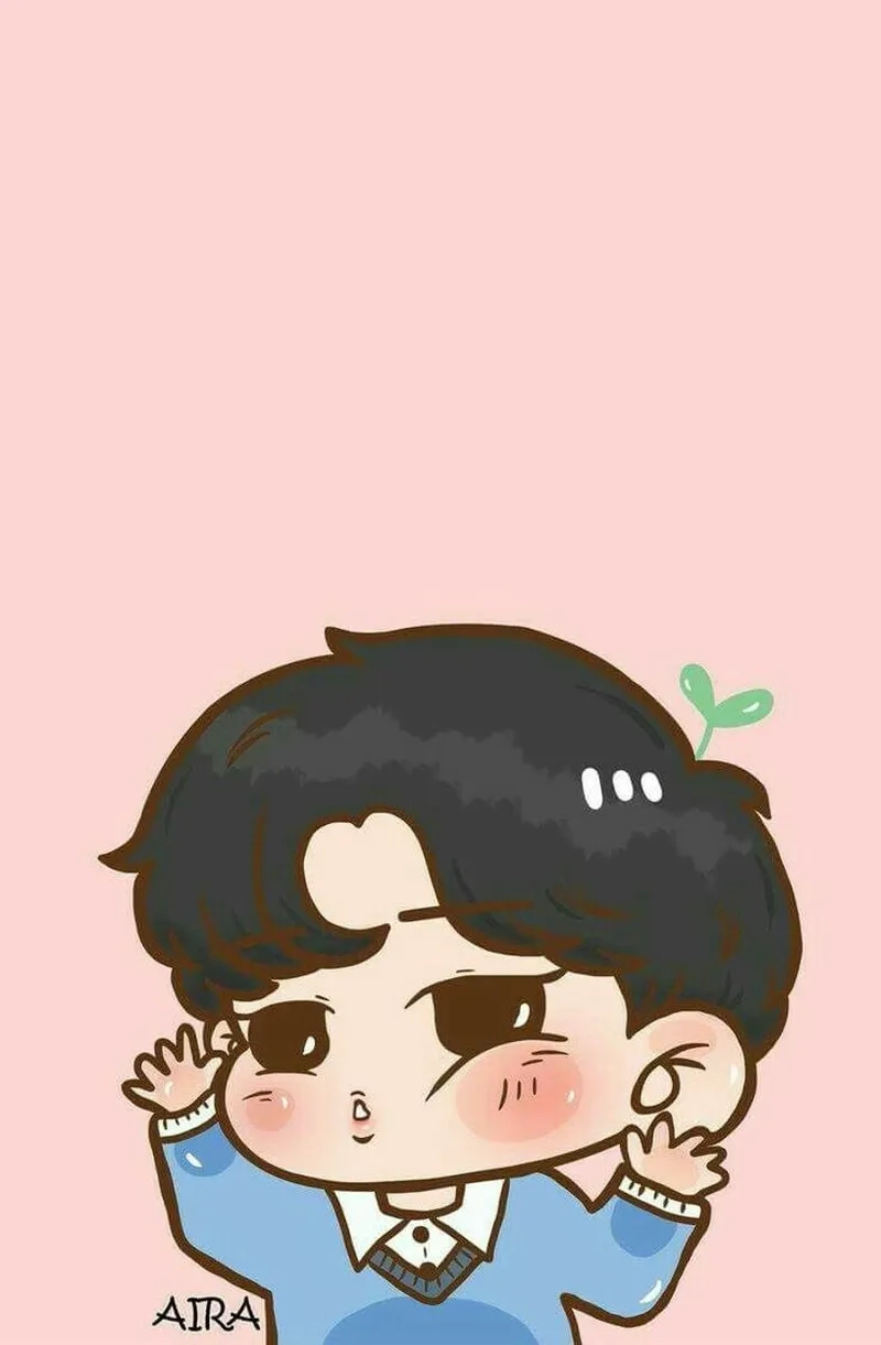 Hình nền điện thoại chibi nam siêu dễ thương cho fan anime