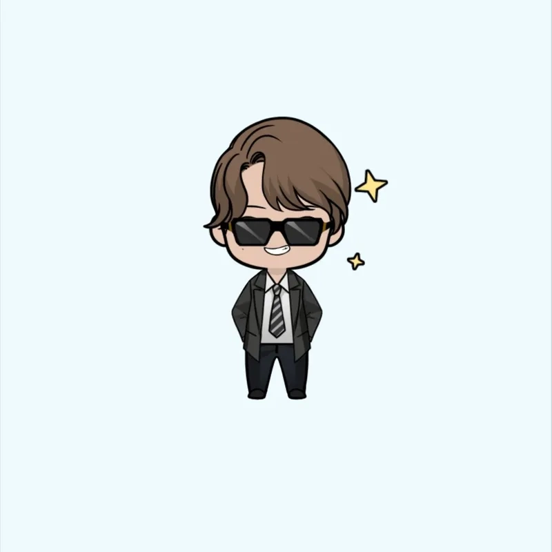 Ảnh nam chibi cute với biểu cảm ngọt ngào không cưỡng nổi