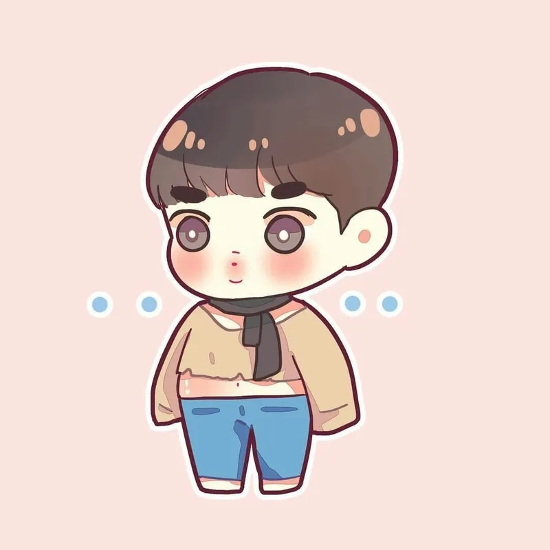Hình ảnh chibi nam ngầu với phong cách anime siêu chất