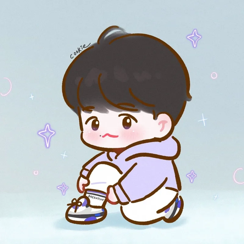 Hình anime chibi nam ngầu làm nổi bật mọi bộ sưu tập