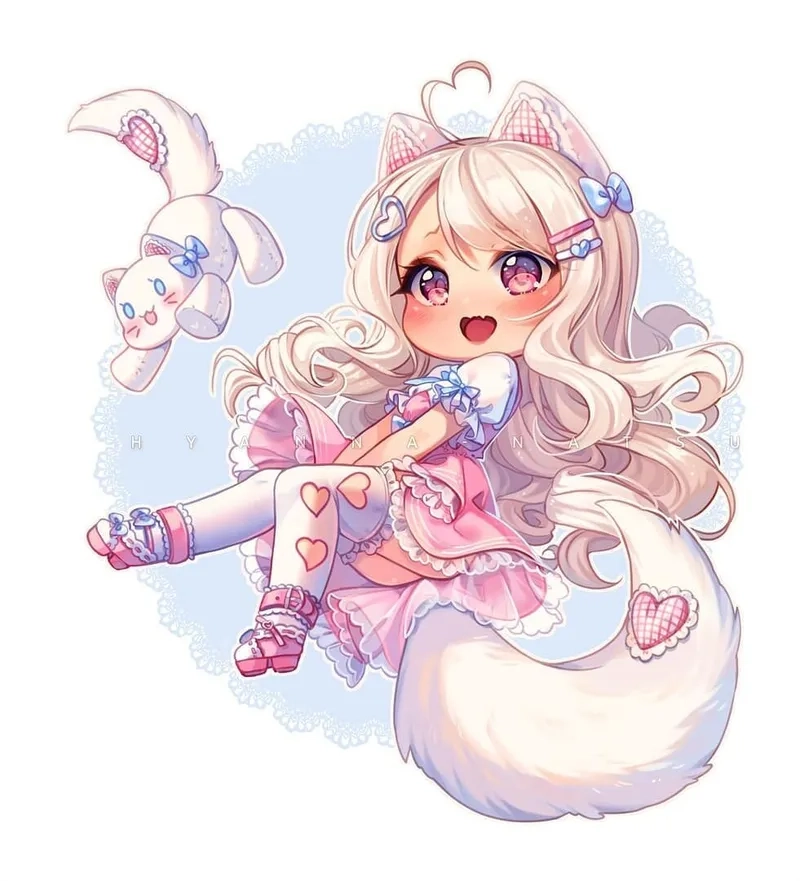 Bộ chibi anime nữ với nét vẽ khiến bạn mê mẩn