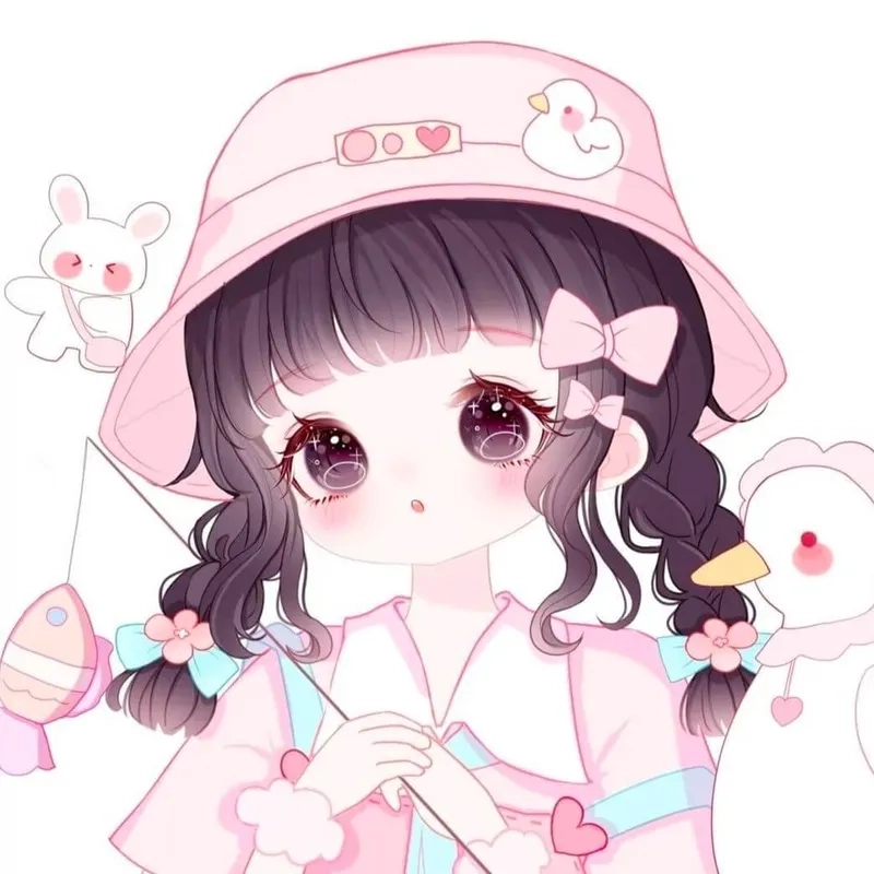 Tải dễ thương cute anime chibi nữ để làm mới giao diện