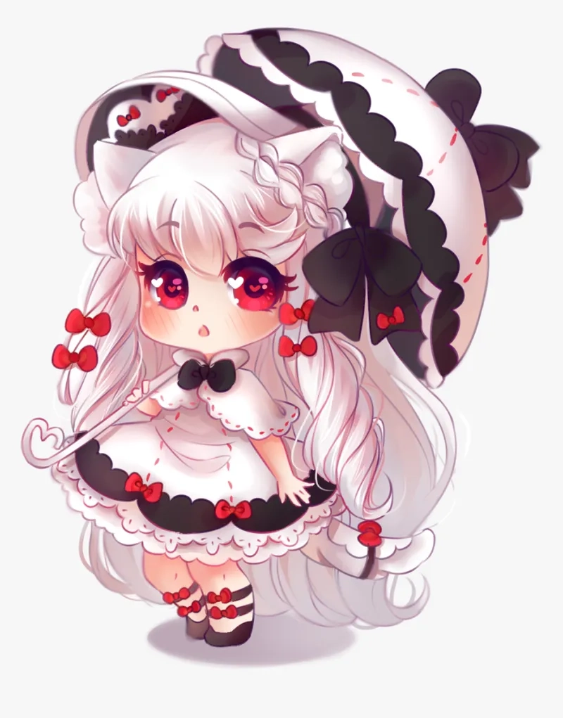 Ngắm hình nền cute nữ chibi với nét vẽ siêu đáng yêu