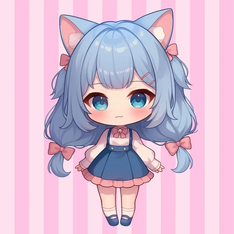 Khám phá hình ảnh anime chibi nữ de thương siêu dễ thương