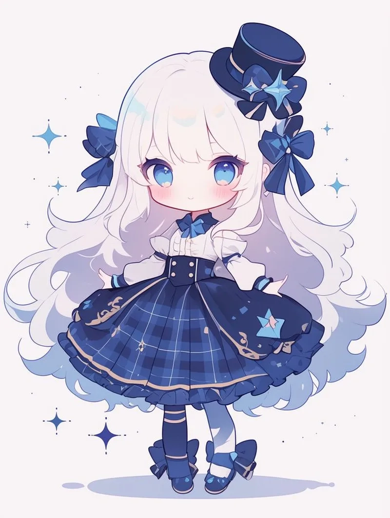 Lưu ngay hình ảnh anime cute chibi nữ cho màn hình điện thoại