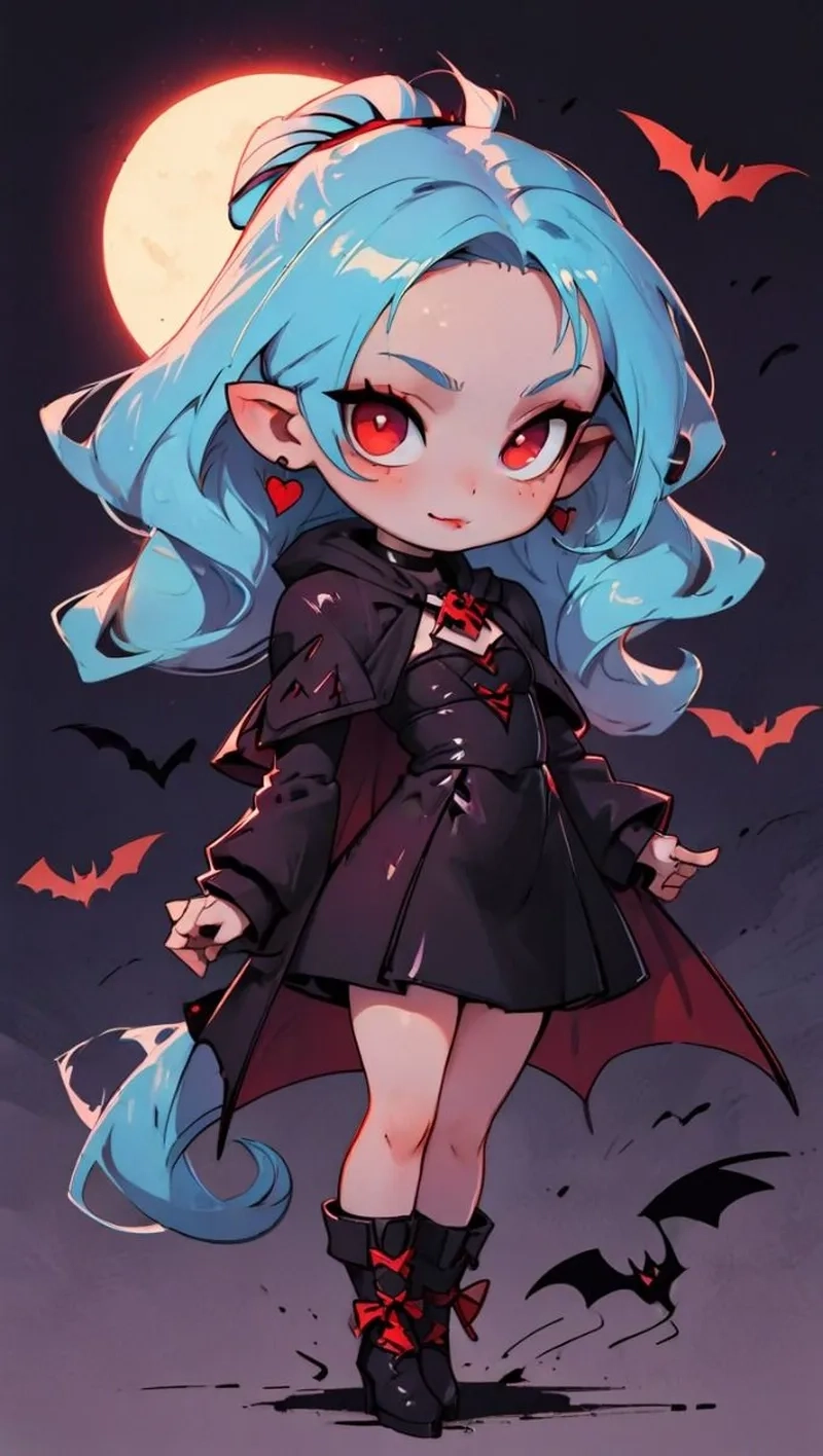Hình ảnh chibi nữ dễ thương mang phong cách anime độc đáo