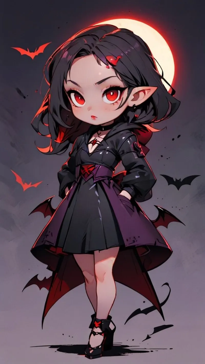 Nữ chibi cute với biểu cảm đáng yêu chinh phục mọi trái tim