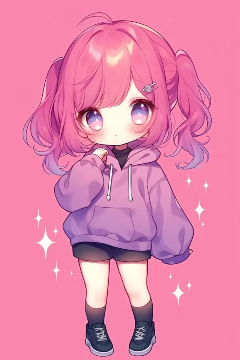 Ảnh anime chibi nữ đáng yêu cho fan anime chính gốc
