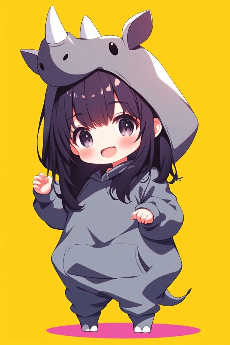Ảnh chibi cute nữ đơn giản nhưng cực kỳ thu hút và đáng yêu