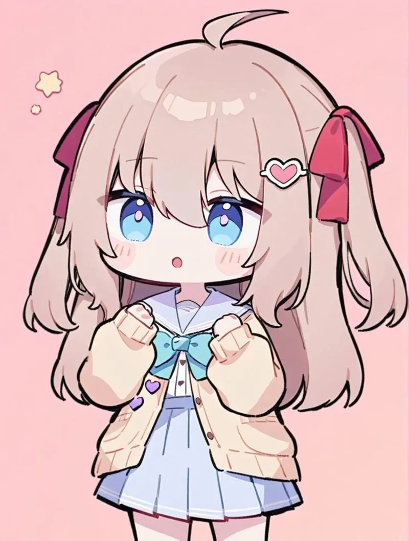 Ảnh nữ chibi cute làm nổi bật cá tính trên mạng xã hội