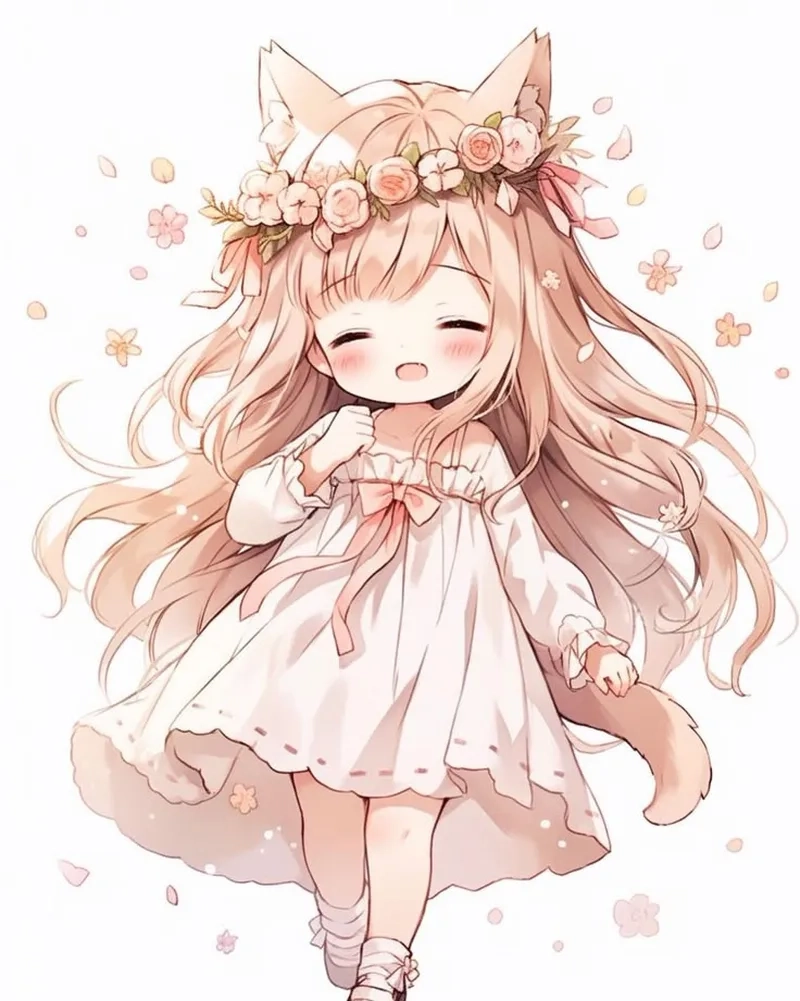 Hình ảnh chibi nữ ngầu thể hiện cá tính mạnh mẽ và độc đáo