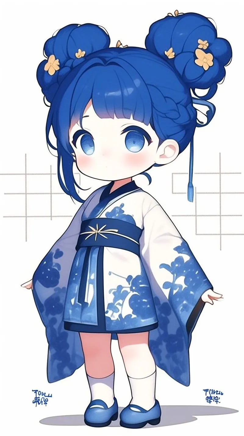 Hình ảnh chibi ngầu nữ với phong cách cool không cưỡng nổi