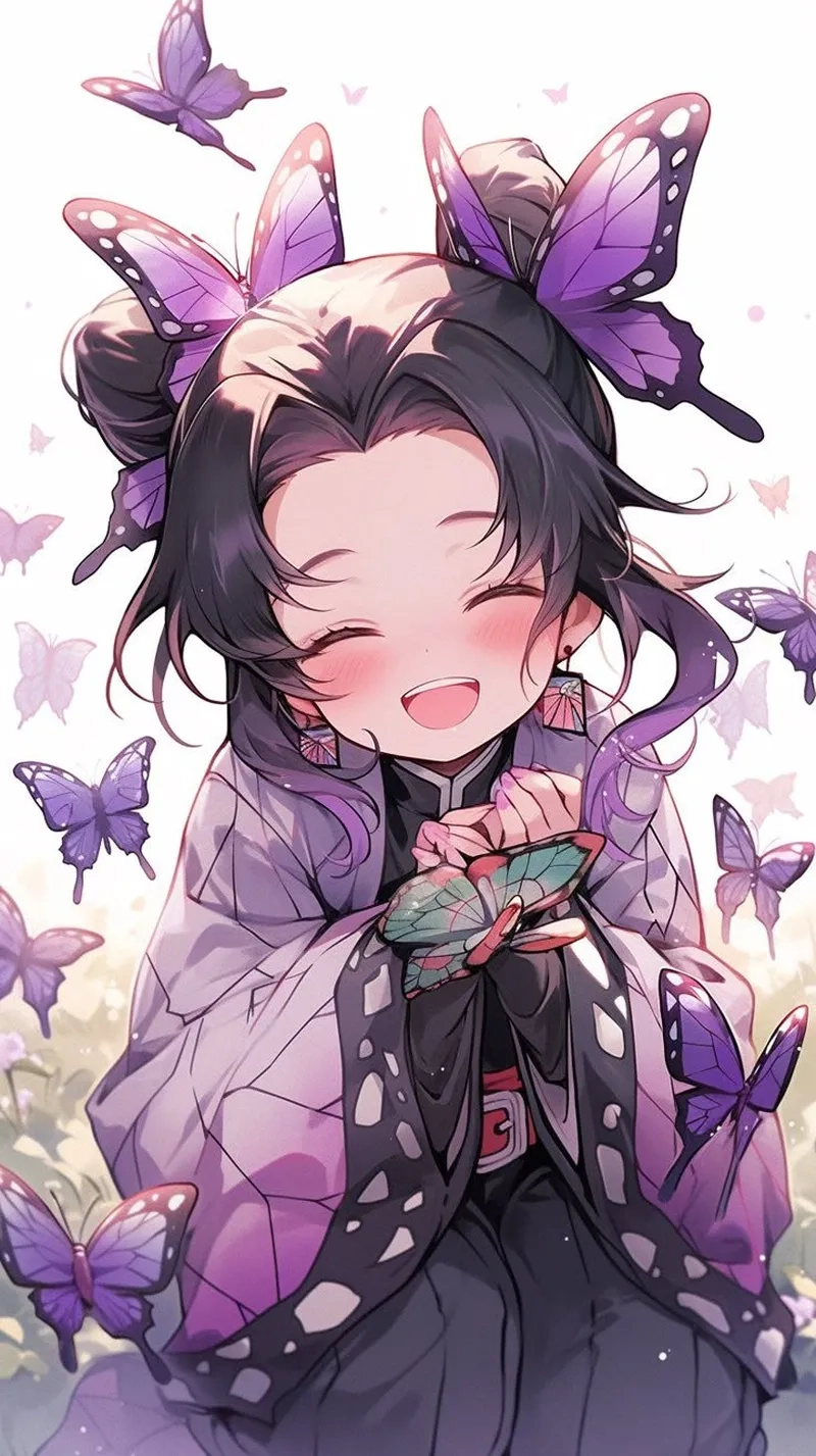 Anime chibi cute Shinobu chibi là tâm điểm của fan Demon Slayer