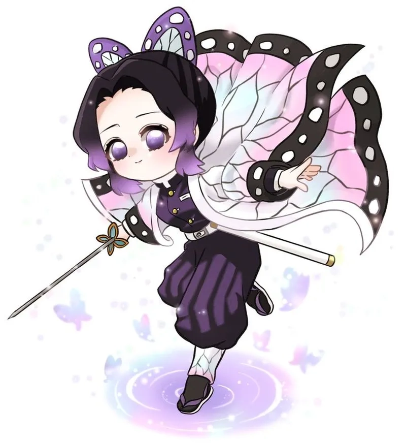 Khám phá Shinobu chibi official art từ Demon Slayer chính gốc
