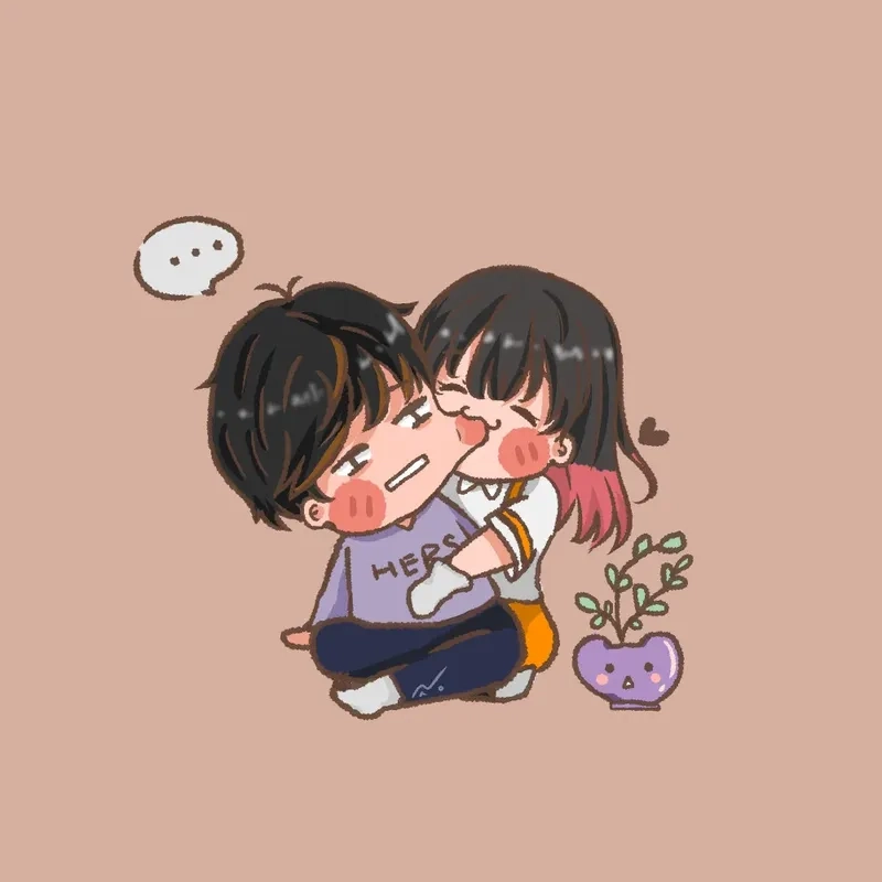 Khám phá ảnh cặp đôi anime chibi cute siêu đáng yêu