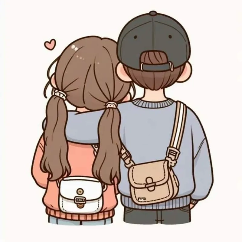 Lưu nhanh ảnh cặp đôi chibi cute cho bộ sưu tập của bạn