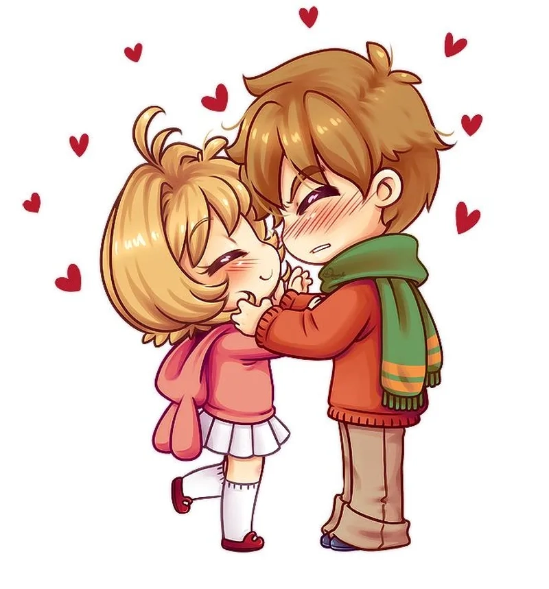 Tô điểm màn hình với hình chibi cute cặp dễ thương