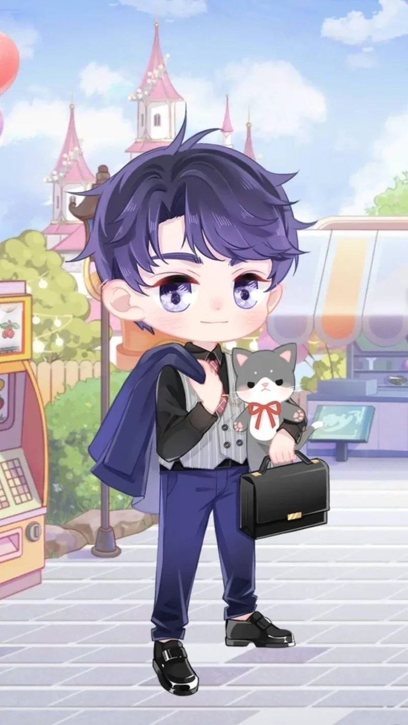 Hình nền chibi nam ngầu thể hiện cá tính mạnh mẽ của bạn