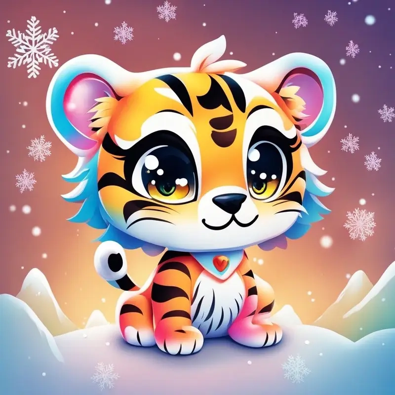 Ngắm con hổ chibi để tan chảy ngay tức thì