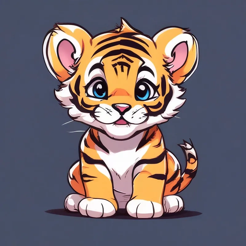 Tải tiger hổ chibi cute cho bộ sưu tập độc đáo