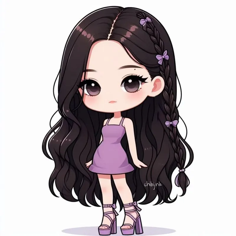 Tải hình ảnh Jennie chibi để làm mới màn hình điện thoại
