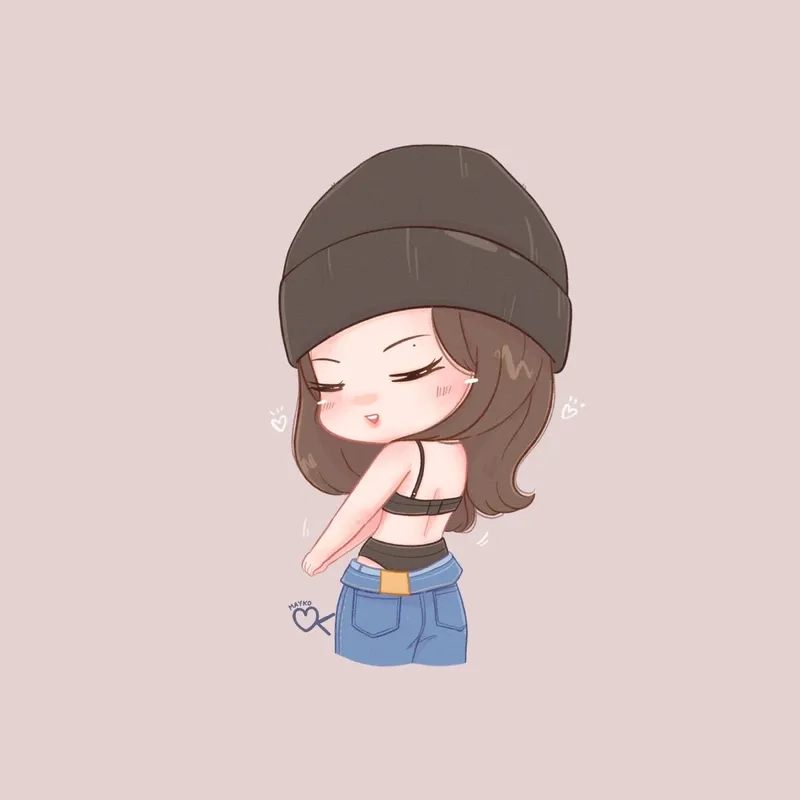 Tải ảnh chibi Jennie để làm hình nền siêu chất cho fan