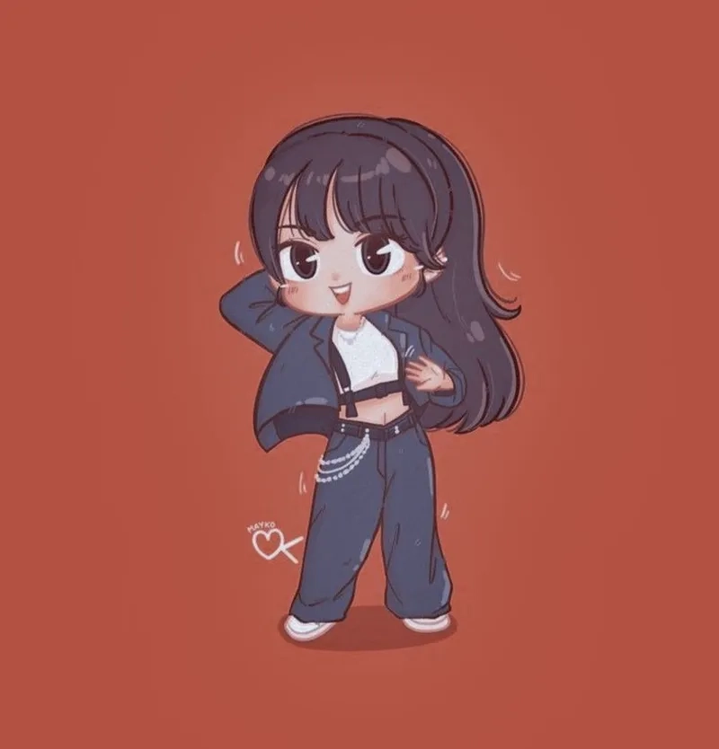 Sưu tầm Black Pink Jennie chibi để thể hiện tình yêu Blink