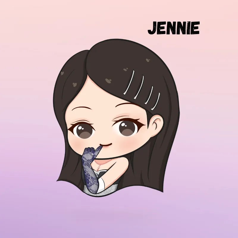 Học ảnh Jennie chibi dễ vẽ để sáng tạo cùng Jennie dễ dàng