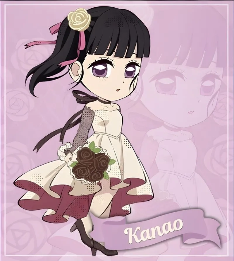 Demon Slayer chibi official art Kanao đẹp xuất sắc