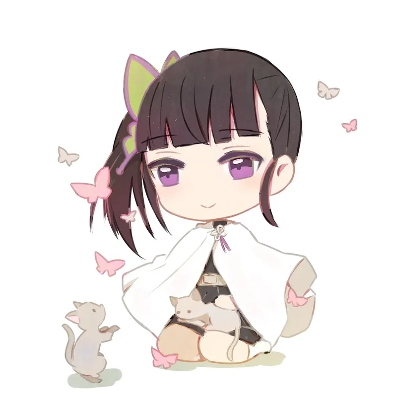 Kanao Tsuyuri chibi cute và phong cách anime đáng yêu