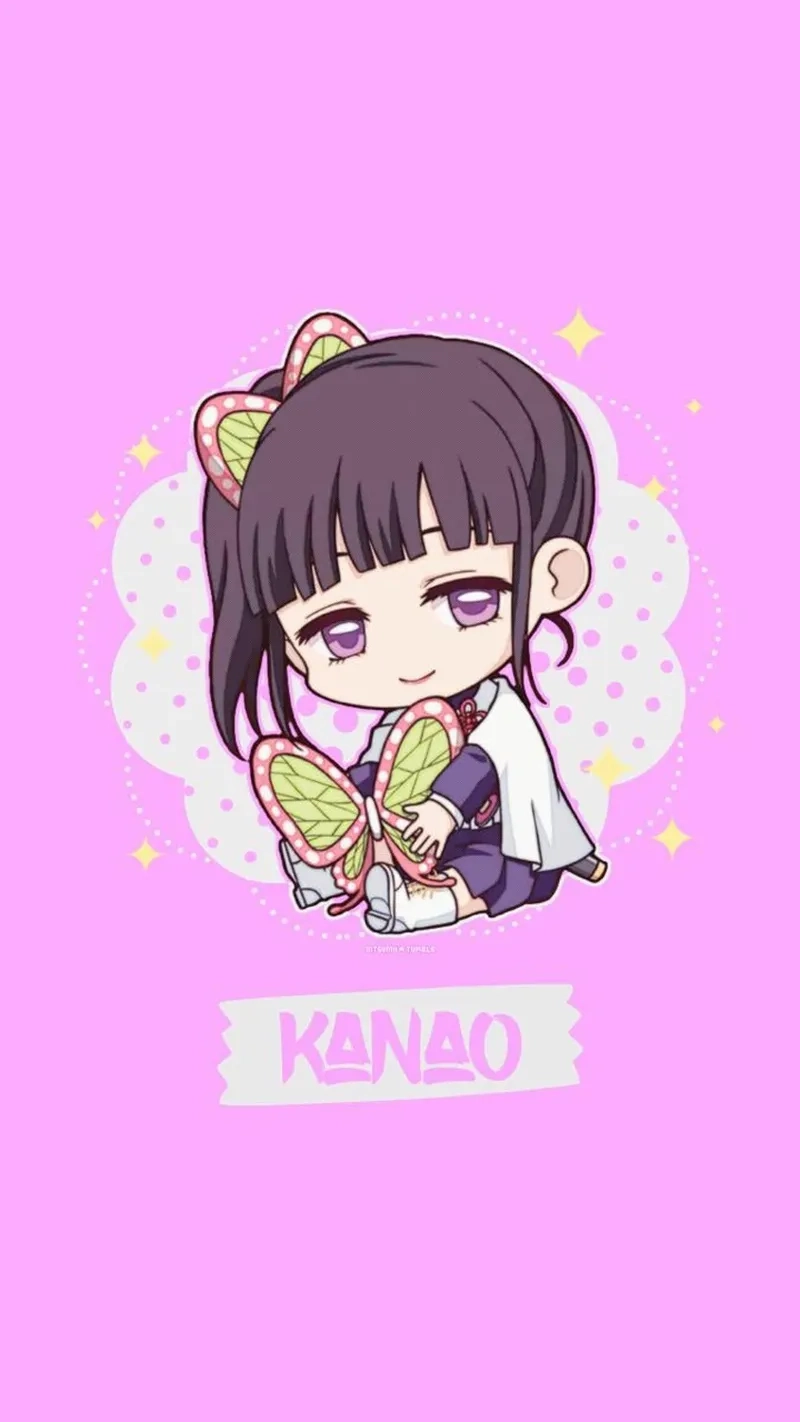 Kanao Tsuyuri chibi png để tạo hình nền hoặc sticker