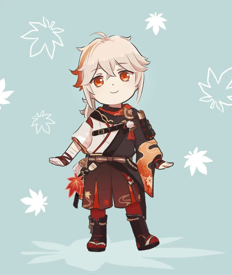 Yêu ngay Kazuha Toyama chibi trong phong cách anime dễ thương