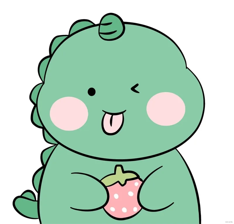 Vẽ khủng long chibi cute để thể hiện phong cách riêng