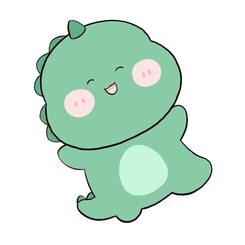 Hình khủng long chibi cute khiến bạn cười cả ngày