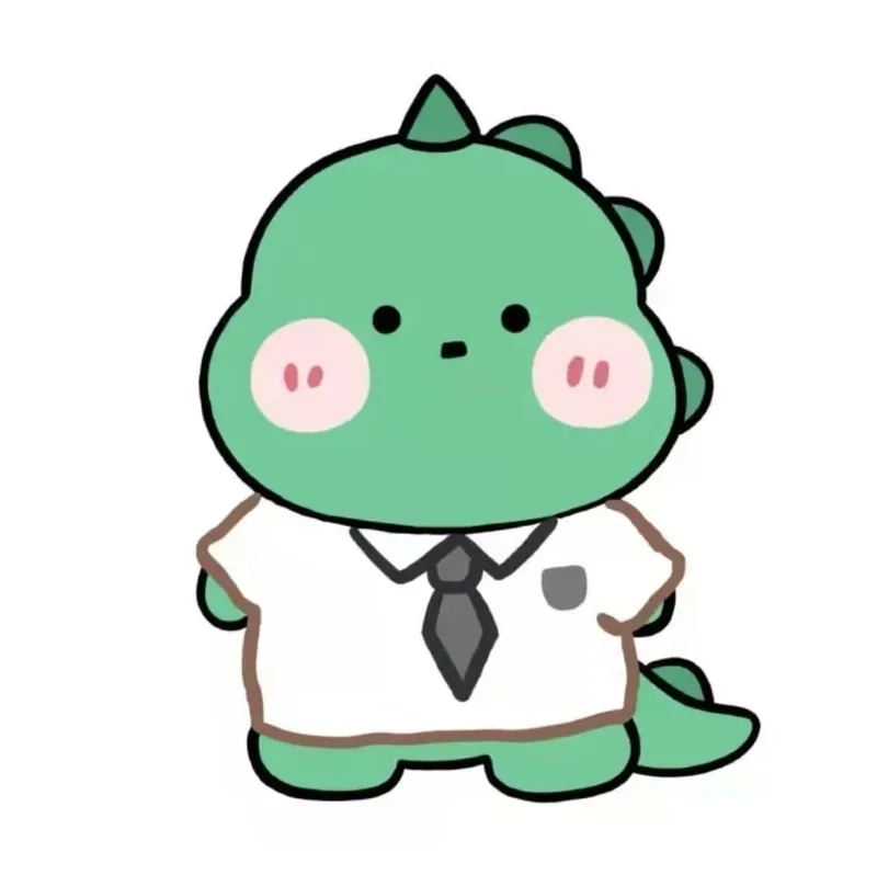 Tải cute chibi avatar khủng long làm hình đại diện