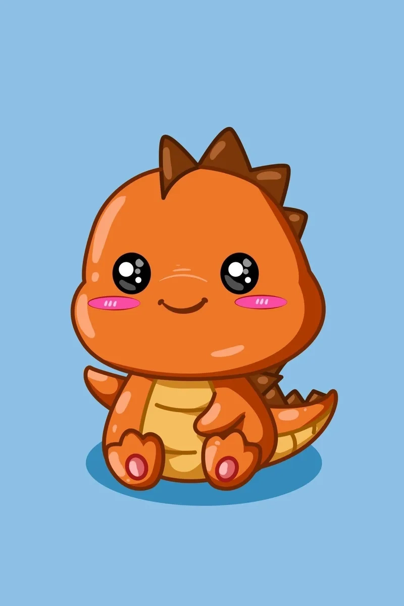Học vẽ khủng long chibi để tạo hình siêu dễ thương