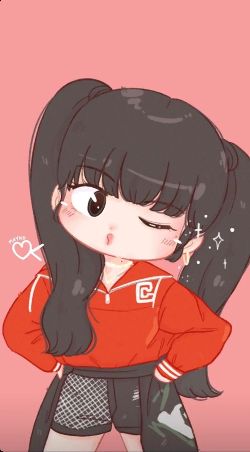 Lisa Black Pink chibi siêu cute cho fan
