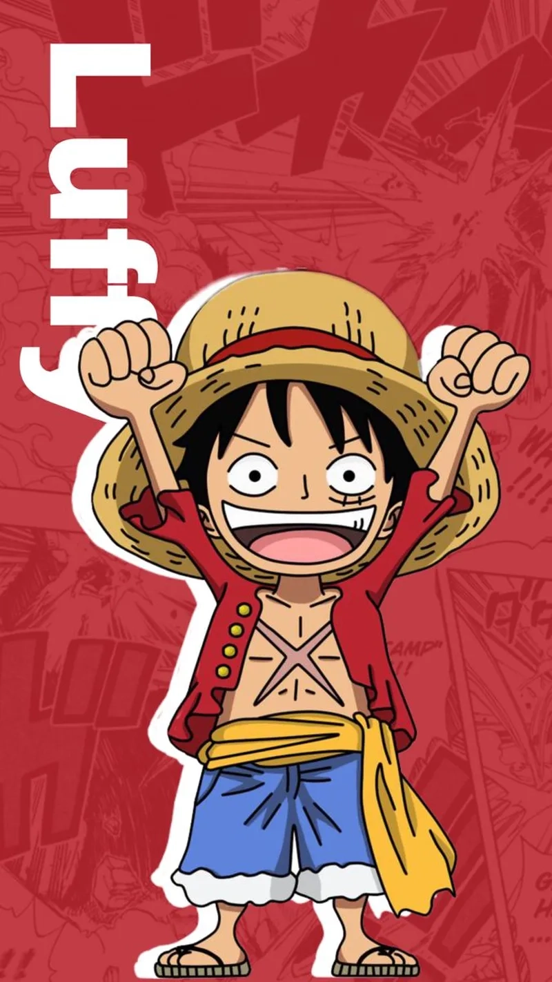Lưu hình vẽ Luffy chibi để sáng tạo không giới hạn