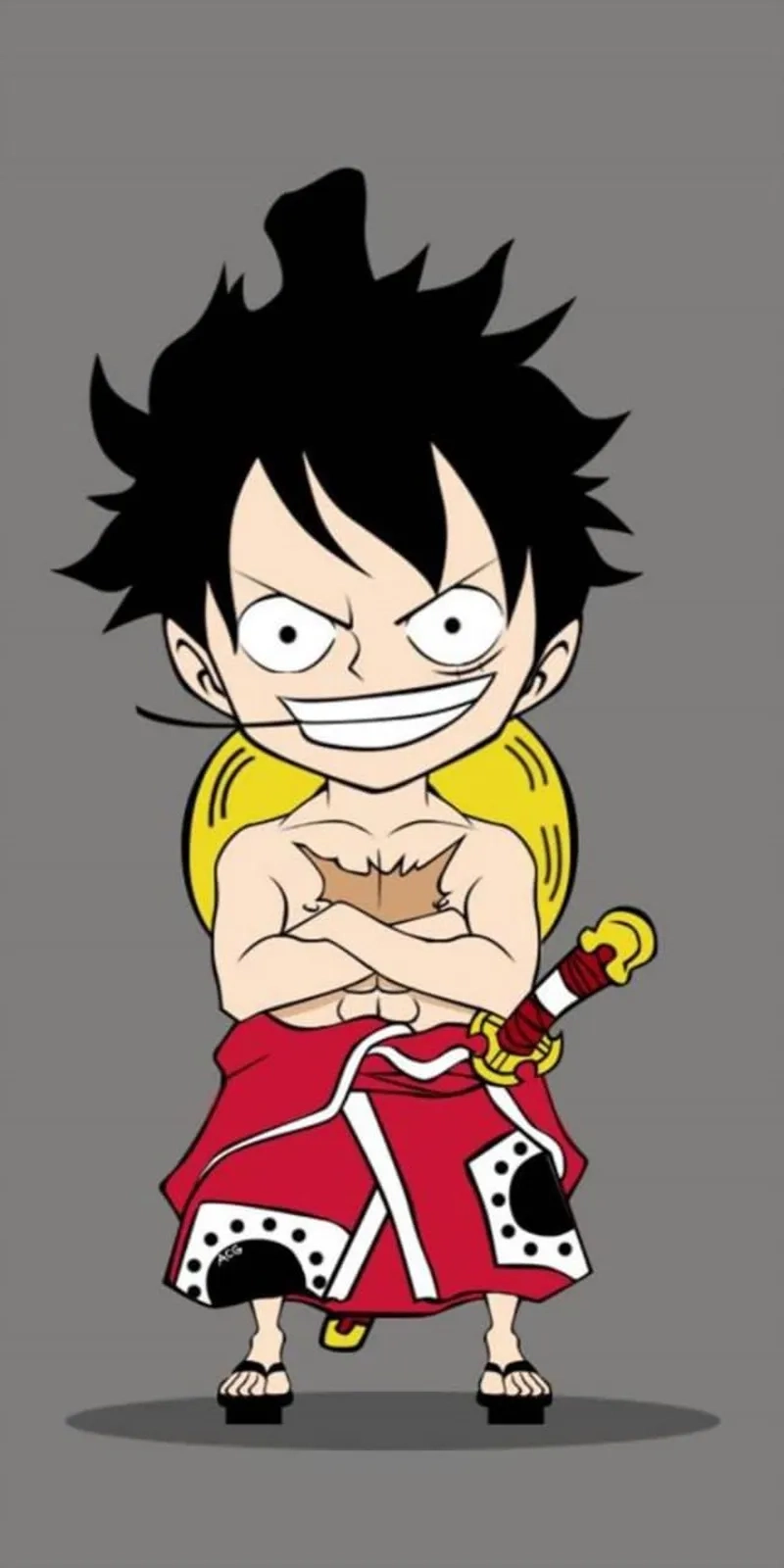 Law Luffy chibi kết hợp siêu ngầu cho fan One Piece