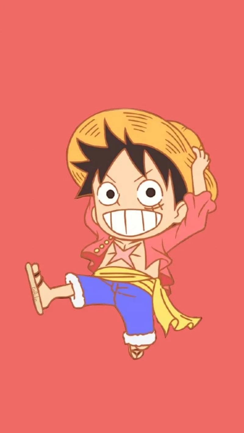 Tải Luffy chibi png để làm sticker cực chất