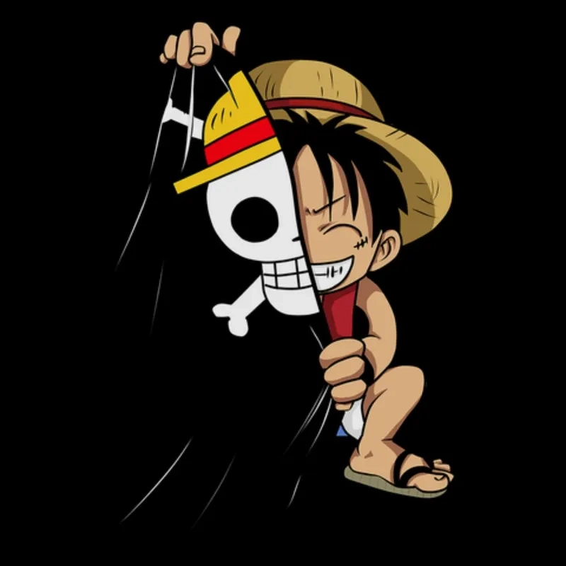 Luffy chibi cute One Piece làm mới màn hình của bạn
