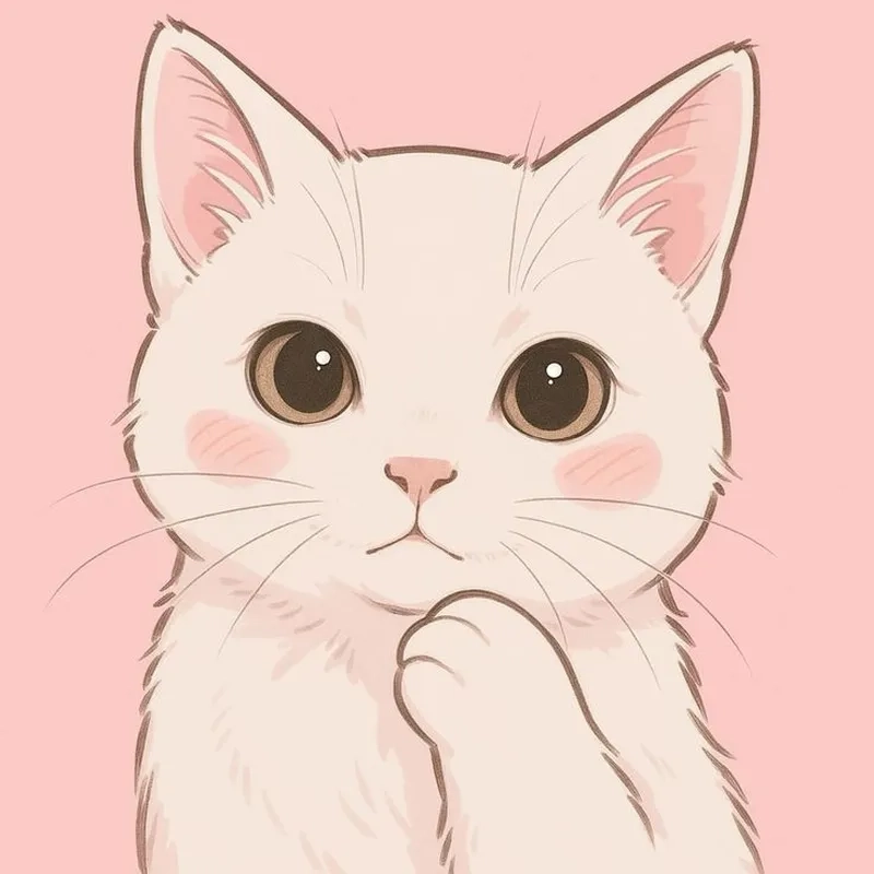 Tải hình mèo chibi cute để làm avatar cá tính