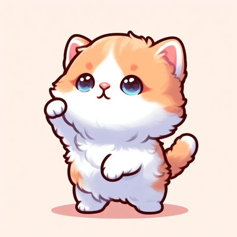 Ngắm ảnh mèo chibi với phong cách siêu dễ thương