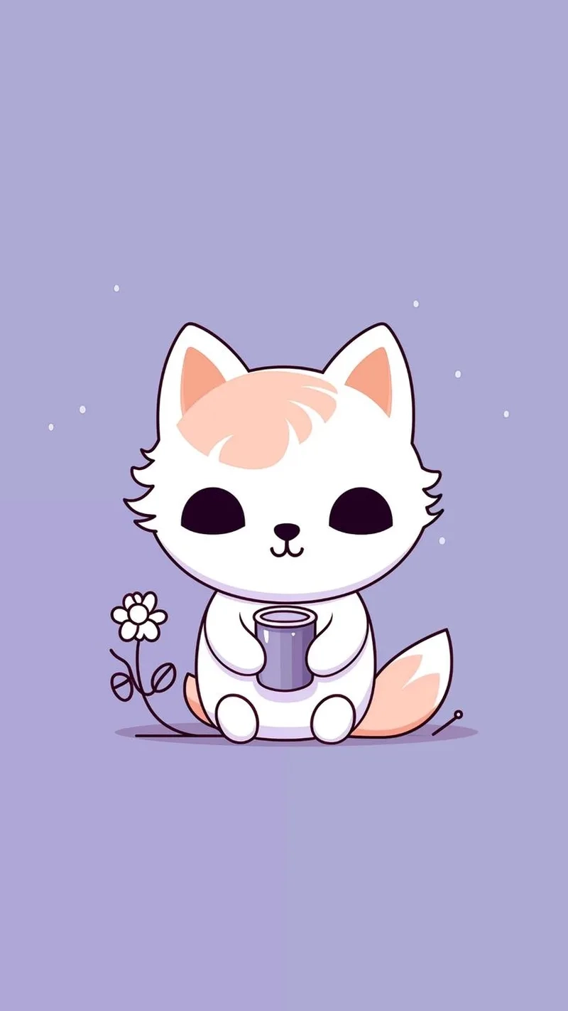 Lưu cú mèo chibi để làm hình nền độc đáo