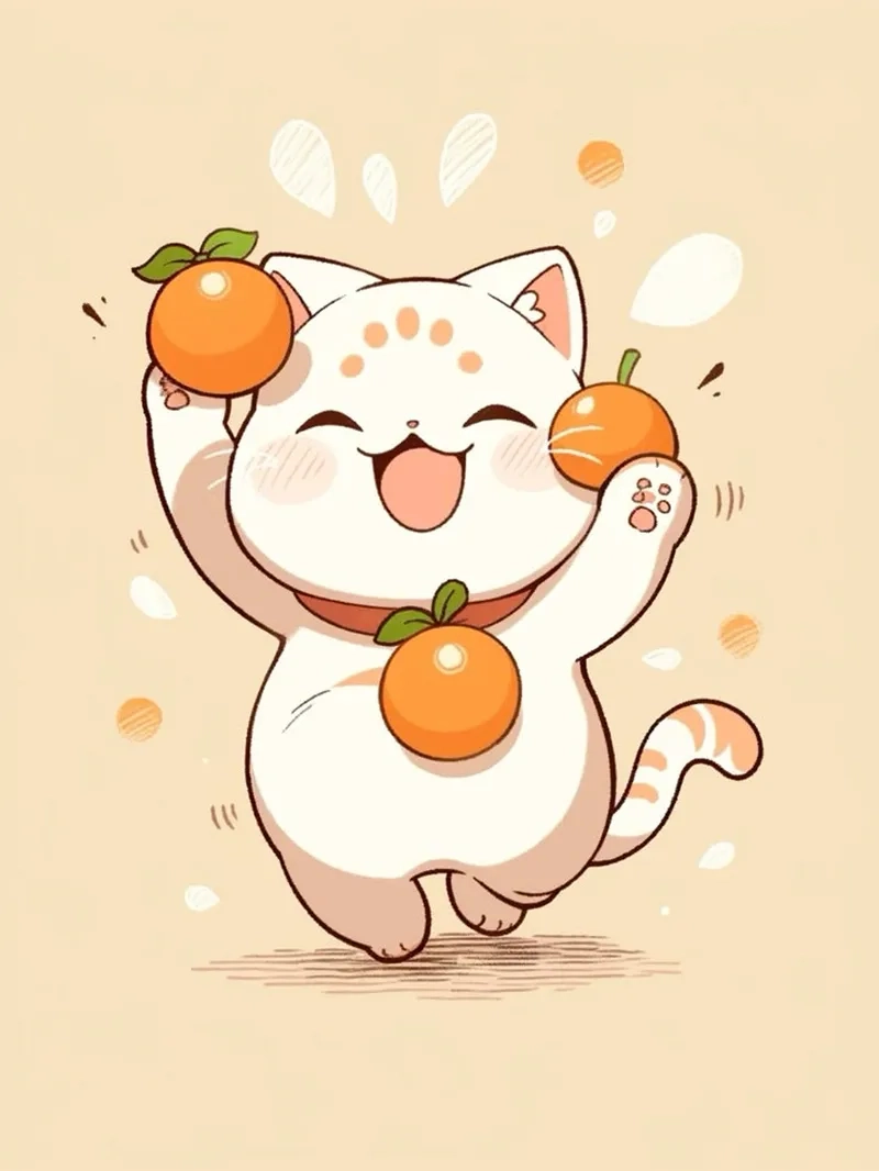 Lưu vẽ mèo chibi cute để làm hình nền yêu thích