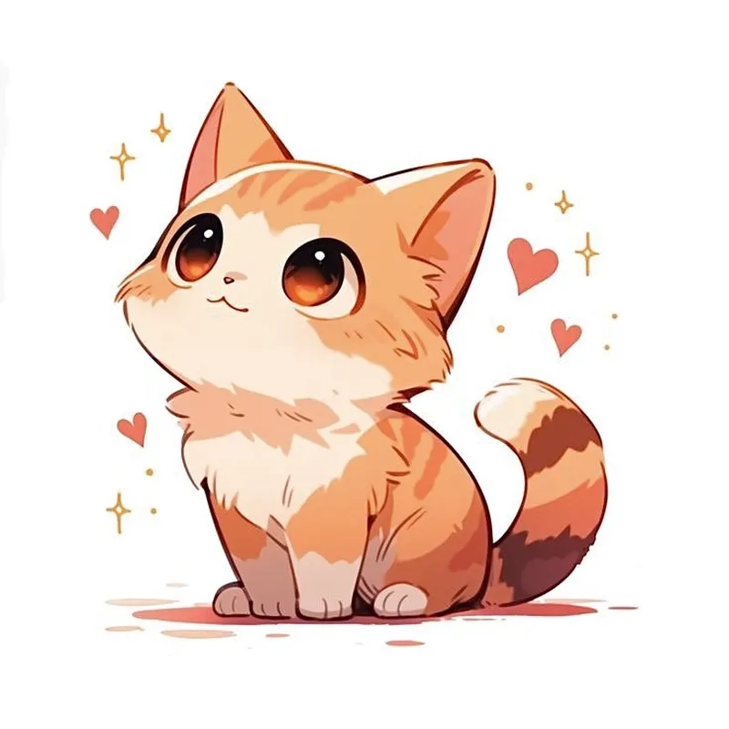 Ngắm mèo chibi dễ thương với phong cách siêu yêu